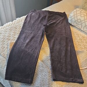 Vintage Dressbarn Chocolate Brown Velour Pants